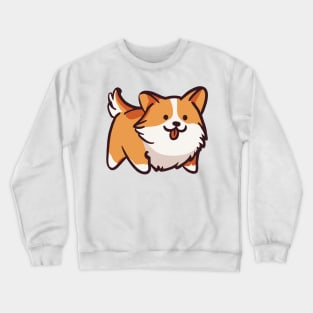 Happy Corgi Dog Crewneck Sweatshirt